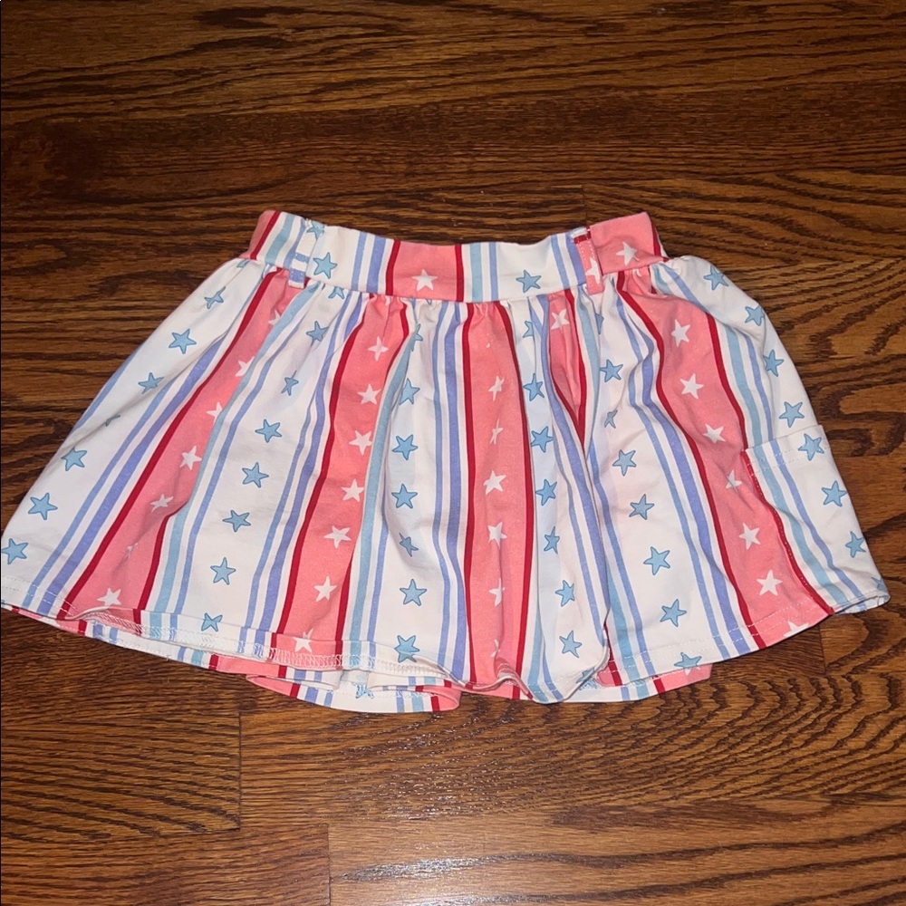 SweetHoney Red and Blue Star Skort